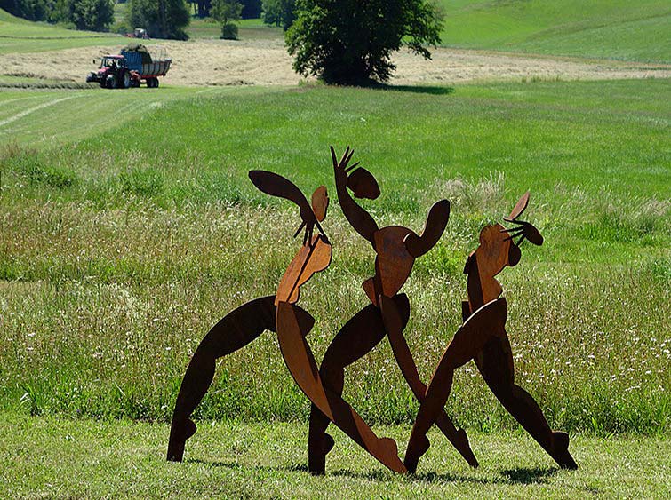 durchs Land, Stahl, überlebensgroß